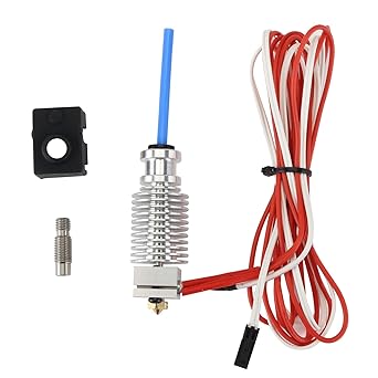 FYSETC Prus i3 Hotend MK3S  J-Head Extruder Kit 24V 40W for 1.75mm Direct Filament Compatible with Prus i3 MK3/MK3S/MK3S  and Other E3 V6 Remote Printhead Printer with Silicon Cover and 0.4mm Nozzle