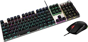 MSI Forge GK310 Combo RED US - Gaming RGB Mechanical Keyboard & Forge Mouse Set, Anti-Ghosting, 7200 DPI Optical Sensor