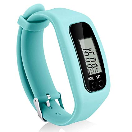 Bomxy Fitness Tracker Watch, Simply Operation Walking Running Pedometer with Calorie Burning and Steps Counting