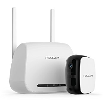 Foscam E1 1080P Full HD Wire-Free Home Security Camera System, 1 WiFi Wireless Rechargeable Battery Powered Outdoor/Indoor Camera, Night Vision, Two-Way Audio, Free Cloud Storage included