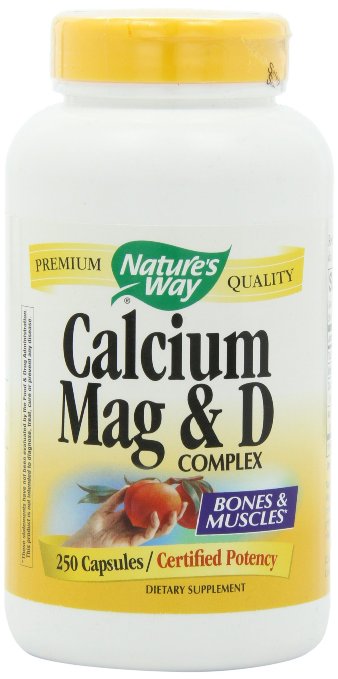 Natures Way Calcium Magnesium and Vitamin D 250 Capsules