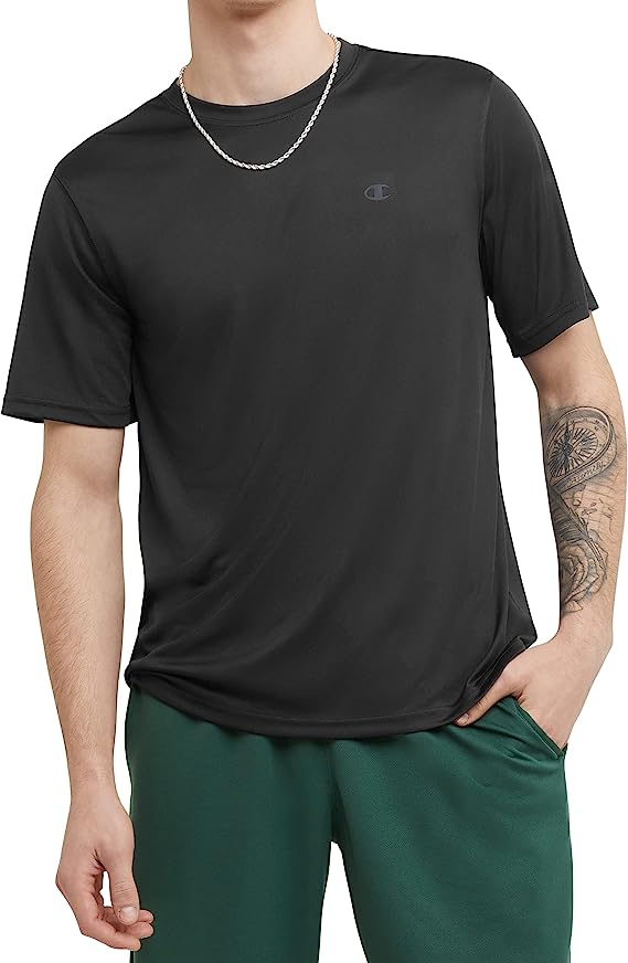 Champion Men's Tee, Double Dry Sport Tee, Men’s Crewneck Short Sleeve Tee (Reg. Or Big & Tall)