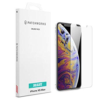 Patchworks ITG Silicate Tempered Glass Screen Protector in Clear Compatible for Apple iPhone Xs Max Screen Protector