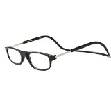 Xtreme Magnetic glasses Reading Glasses Adjustable Front Connect Expandable Reading Glasses 150 Black
