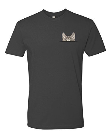 Panoware Men's Cat Kitten T-Shirt | Pocket Cat
