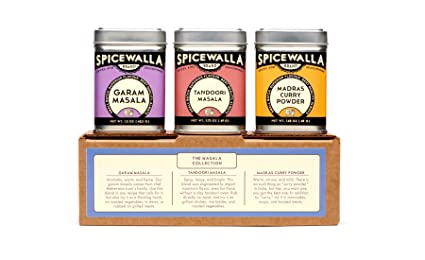 Spicewalla Indian Masala Spice Collection 3 Pack | Garam Masala, Tandoori Masala, Madras Curry Powder | Non-GMO, No MSG, Gluten Free