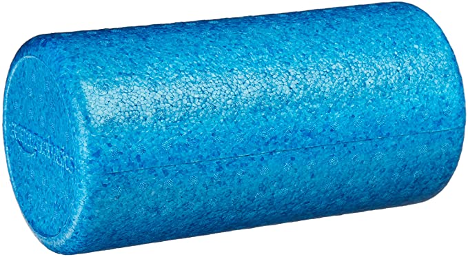 AmazonBasics High-Density Round Exercise Therapy Foam Roller - 12 Inches, Blue