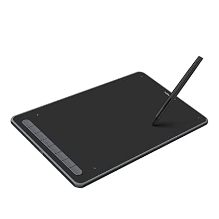 XPPen Deco M Drawing Tablet with X3 chip Stylus 8 Shortcut Keys, 8192 Levels of Pressure Sensitivity, X3 Elite Stylus and Fully-Laminated Display- Black