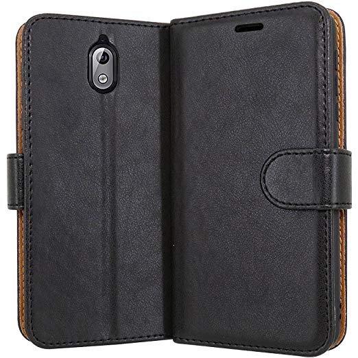 Case Collection Premium Leather Folio Cover for Nokia 3.1 Case Magnetic Closure Full Protection Book Design Wallet Flip with [Card Slots] and [Kickstand] for Nokia 3.1 2018 Phone Case