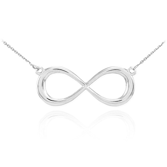 925 Sterling Silver Dainty Forever Infinity Necklace