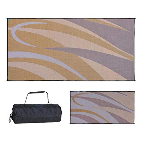 Ming's Mark GB7 Brown/Gold 8' x 16' Graphic Mat