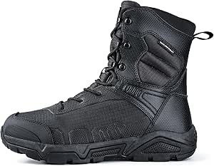 FREE SOLDIER Men's Military Tactical Boots Waterproof Hiking Work Boots Durable Combat Boots