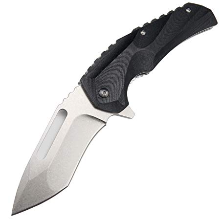 Eafengrow EF48 Tactical Knife with G10 Handle,D2 Blade Folding Knives EDC Hunting Pocket Knives