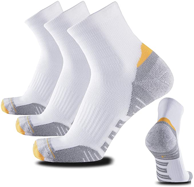 SOLAX Women Coolmax Cotton Athletic Sport Low Cut Ankle Quarter Hiking & Running Socks 3 Pairs