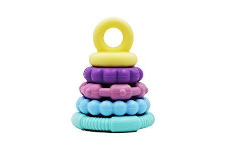Twenty 13 Products Food Grade Soft Silicone Stackable Teething Toy - Teether - Educational, Fun, Safe, & Super Cute