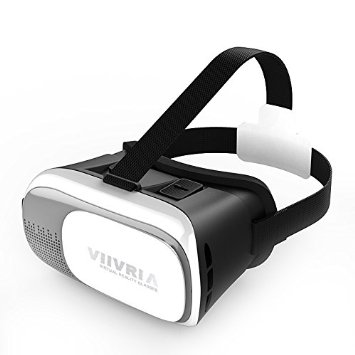 VIIVRIA® 2nd 3D VR Virtual Reality Headset 3D Glasses Adjust Cardboard VR BOX For 4.7 to 6.1" Smartphones iPhone 6/6 plus Samsung Galaxy IOS Android Cellphones (3D VR Glasses 2nd)