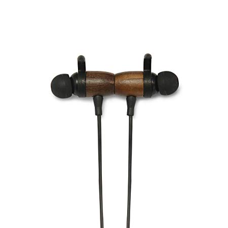 Wood & Bamboo Earbuds - Magnetic and Bluetooth (Walnut Wood)