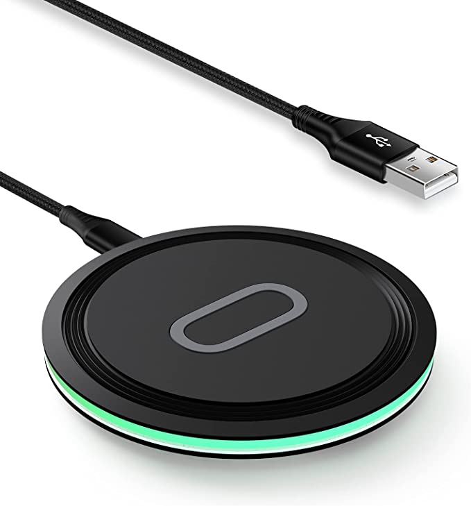 15W Wireless Charger Fast Charging Pad Compatible Samsung Galaxy S23 S22 S21 S20 Ultra 5G FE S10 S9 S8 S7 S6, Note 20 10 9 8, Z Fold4/3/2, Z Flip4/3, iPhone 14 13 12 11 Pro Max, Google Pixel 7 6 5 4