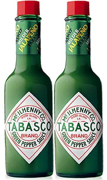 Tabasco Green Pepper Sauce, 5-ounce Bottle - Pack of 2