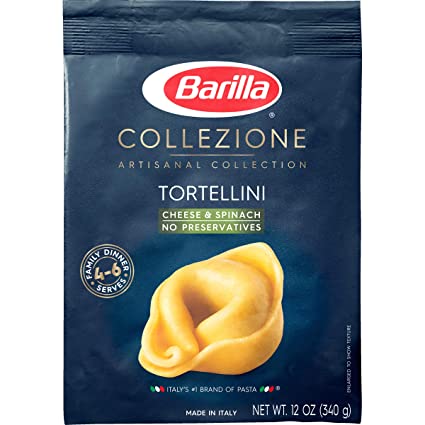 Barilla Collezione Pasta, Cheese & Spinach Tortellini, 12 Ounce