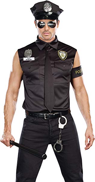 Dreamgirl Men's Dirt Cop Officer Ed Banger Costume