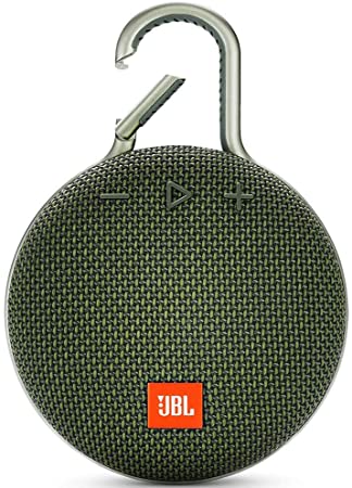 JBL JBLCLIP3GRNAM Clip 3 Waterproof Portable Bluetooth Speaker - Green