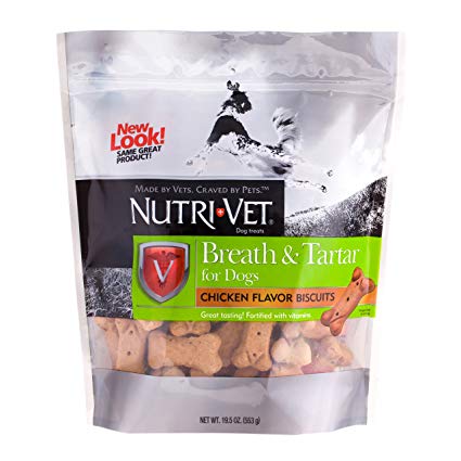 NUTRI-VET BREATH & TARTAR DOG BISCUITS