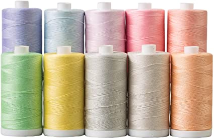 Connecting Threads 100% Cotton Thread Sets - 1200 Yard Spools (Set of 10 - Fairy Tale)