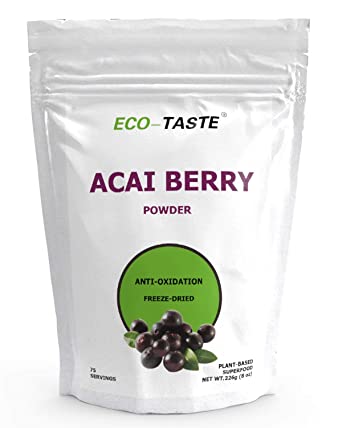 Organic Acai Berry Powder Freeze-Dried 8 oz, Natural Antioxidant Superfood