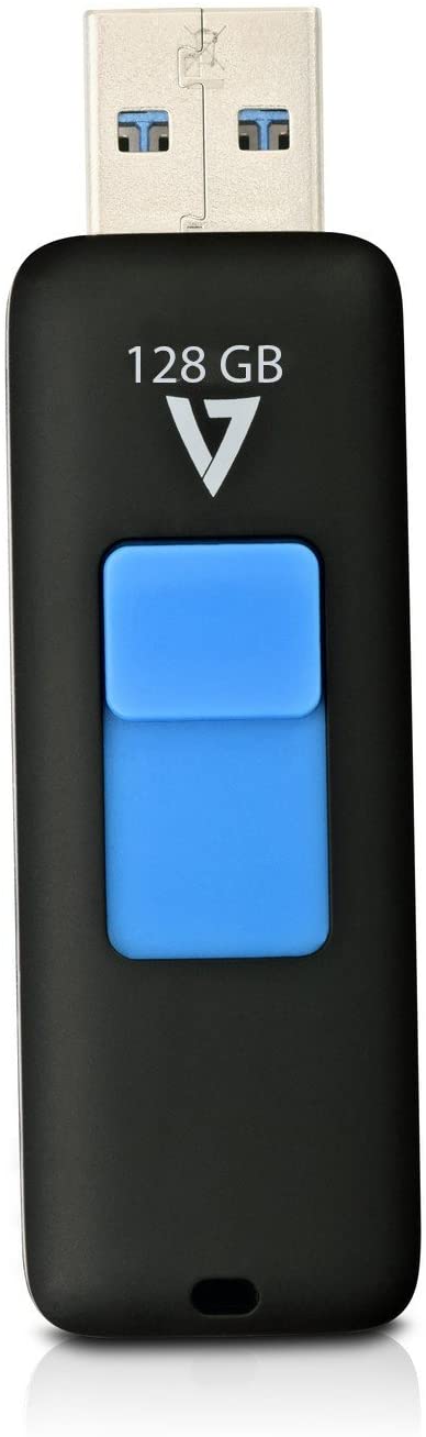 V7 VF3128GAR-BLK-3N 128GB Flash Drive USB 3.0 Black