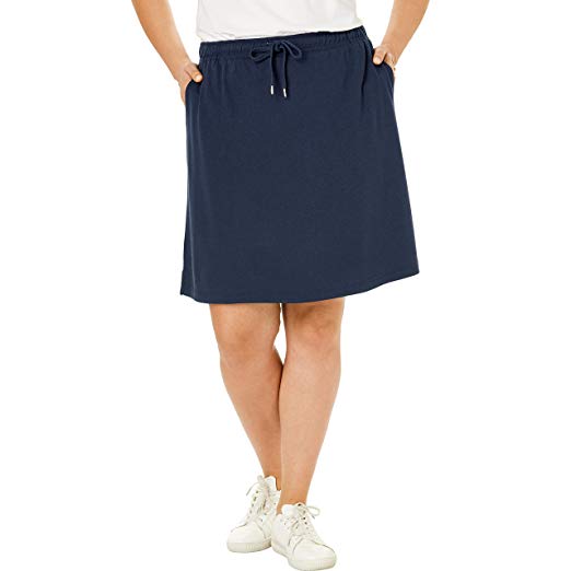 Women's Woman Within Plus Size Sport Knit Skort