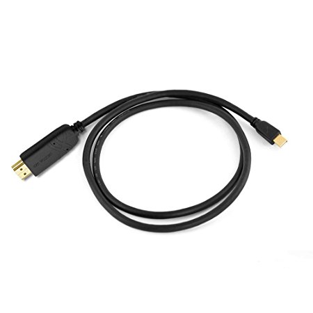 Cablesson Mini DisplayPort 1.2 to HDMI 2.0 Male Cable 1m 4K Resolution Mini DisplayPort Thunderbolt to HDMI HDTV Cable 1 Metre for Surface Pro 3 4 5, Apple iMac, MacBook Pro Air Mac Mini ThinkPad LCD TV