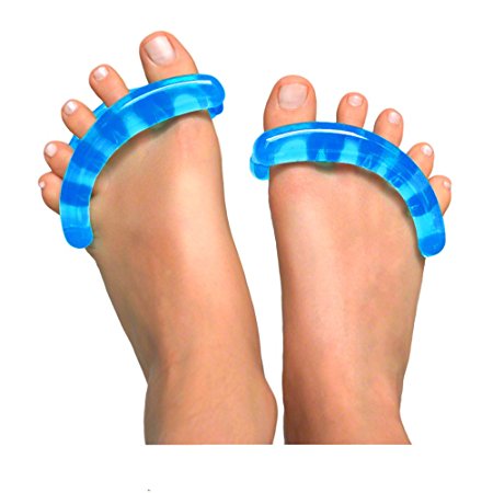 Original YogaToes - Extra Small Sapphire Blue: Toe Stretcher & Separator. Fight Bunions, Hammer Toes, Foot Pain & More!