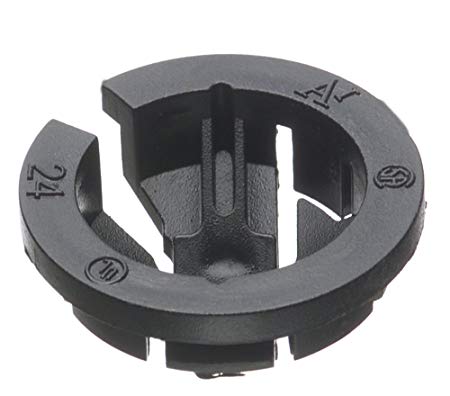 Arlington NM95-25 Black Button Push-In NM Cable Connector, 3/4 Trade Size, Fits 3/4-Inch Knock Outs, Black, 25-Pack