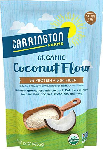 Carrington Farms Organic Coconut Flour, Gluten Free, High in Fiber, 15 Ounce