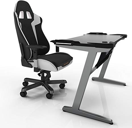 Modrine Gaming Desk Gaming Desktop Ergonomic Table-Black