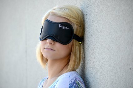 Best Eye Sleep Mask with Earplugs - Aids Sleep Disorders- Blocks Light -Designed for Travel - Dominates Quiet Restful REM Sleep-Fits Men-women and Kids -Stays in Place-light- weight and pillow soft- No questions asked Money Back Guarantee
