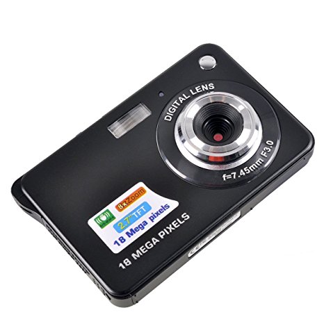 Digital Camera, ETTG Mini 18MP 2.7" 8 Zoom Anti-shake Full HD Digital Camera Family Recording