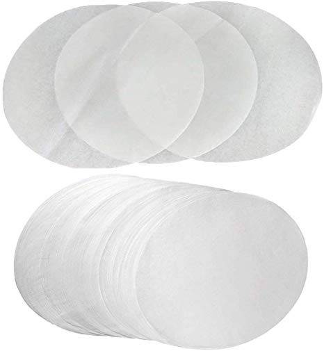 (Set of 100) Parchment Paper 10 inch Diameter Round Non-Stick Baking Paper Liners Cake Pans Circle Cookies Cheesecake Deep Dish Pizza