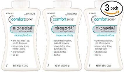 Comfort Zone Miconazorb Antifungal Powder Talc-Free (Pack of 3)