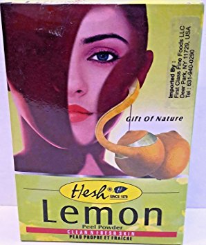 Hesh Pharma Ayurveda Herbal Lemon Peel Powder for Skin Care Skin Cleanser and Astringent (3.5 oz / 99.2 g)