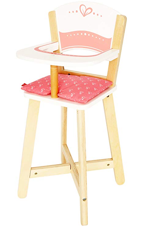 Hape Award Winning Babydoll Highchair Toddler Wooden Doll Play Furniture