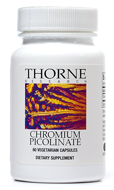 Thorne Research - Chromium Picolinate - Dietary Supplement to Aid Metabolism of Carbs and Sugar - 60 Capsules