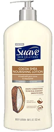 Suave Smoothing Body Lotion with Cocoa Butter & Shea - Smoothing with Cocoa Butter & Shea - 18 oz - 2 pk