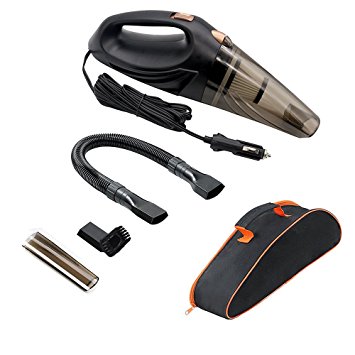 Car Vacuum Cleaner,Wet and Dry Portable Handheld Automotive Vacuum Cleaner Great Suction 12V 106W,14.8 FT Power Cord with Carry Bag