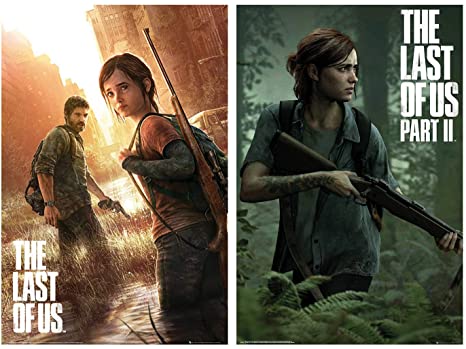 The Last Of Us - Part I & II - Gaming Poster Set (Regular Styles/Game Covers) (Size: 24 x 36 Inches each)
