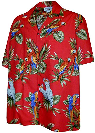 Pacific Legend Parrots Hawaiian Shirt