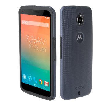Motorola Nexus 6 case,Goolgle Nexus 6, Toiko® [X-Guard]. A sturdy, beautiful protective case made of two layers perfect fit for 2014 5.96" Motorola Nexus X (Dark Blue)
