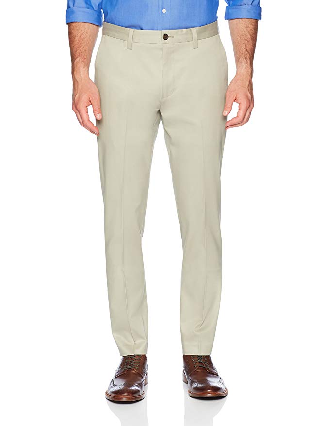 Amazon Brand - BUTTONED DOWN Men's Slim Fit Non-Iron Dress Chino Pant