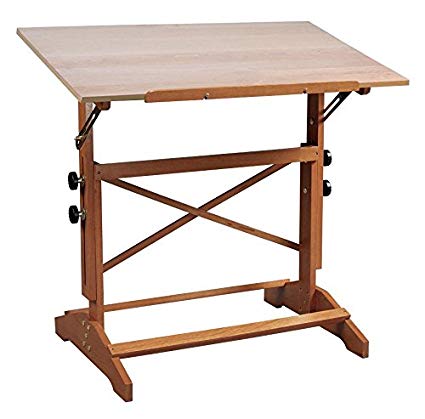 Alvin AP442 Pavillon Art and Drawing Table Unfinished Wood Top 31 inches x 42 inches